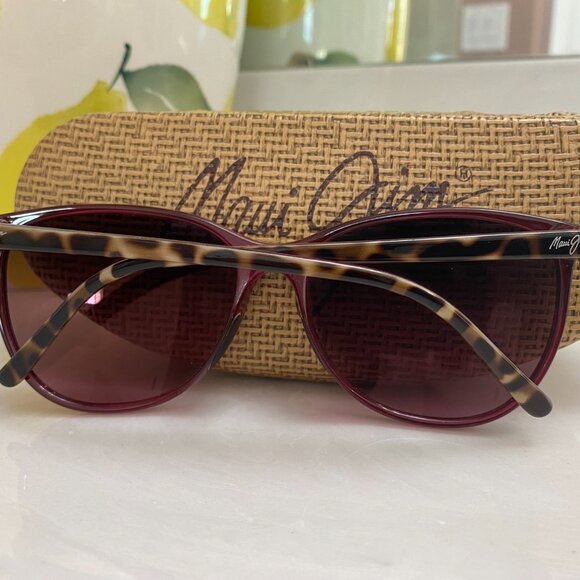 Maui Jim Rose Ocean Tortoise Pink Raspberry Polarized Sunglasses - Picture 5 of 7